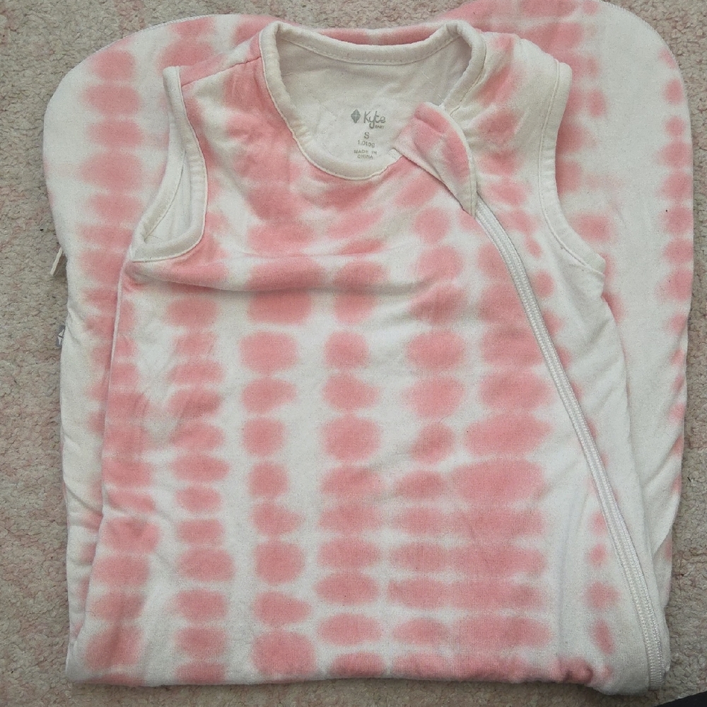 Kyte BABY Pink and White Baby Sleep Sack